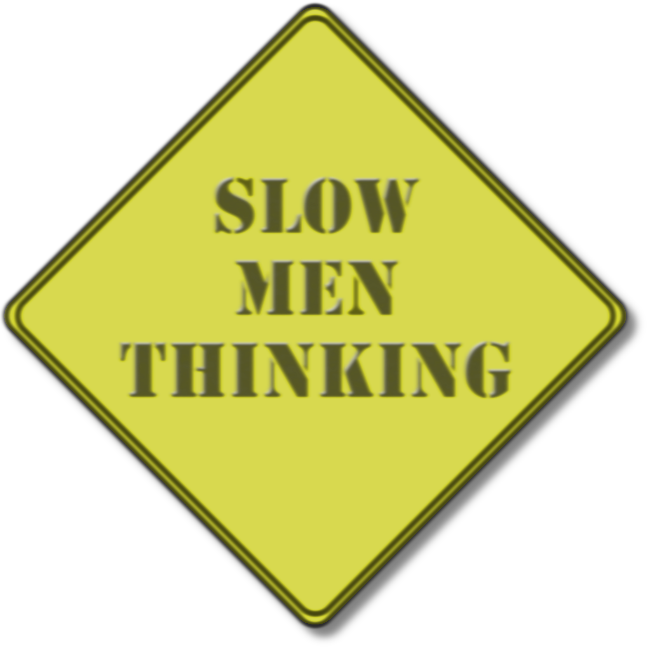 Out of focus Slow Men Thinking  background element